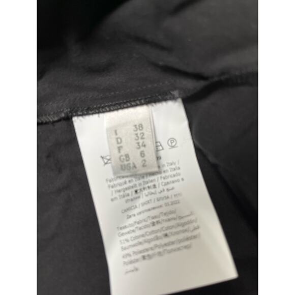 ALBERTA FERRETTI Black Eyelet Embroidered Lace Tiered Shoulder Overlay Blouse 2 - Picture 7 of 7